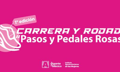 Carrera y rodada “pasos y pedales rosas 2025 en Aguascalientes