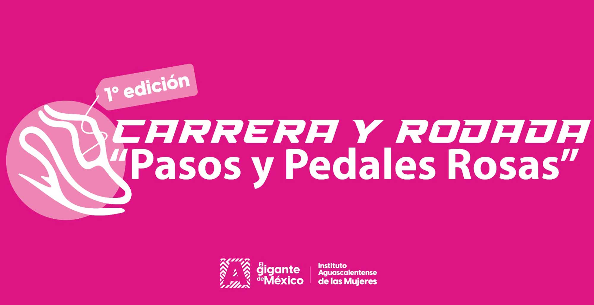 Carrera y rodada “pasos y pedales rosas 2025 en Aguascalientes