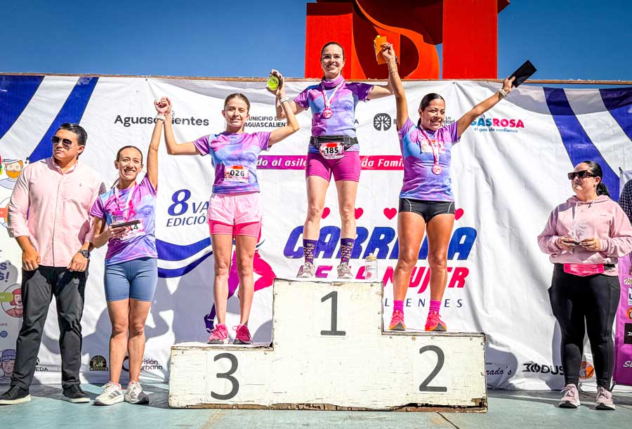 Todo un éxito la carrera de la mujer en Aguascalientes.